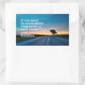 Sticker Rectangulaire Guillemets inspirants et motivants (Sac)