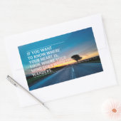 Sticker Rectangulaire Guillemets inspirants et motivants (Enveloppe)
