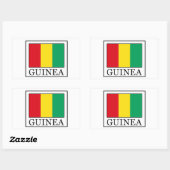 Sticker Rectangulaire Guinée (Feuille)