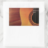 Sticker Rectangulaire Guitare acoustique (Sac)