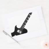 Sticker Rectangulaire Guitare électrique (Enveloppe)