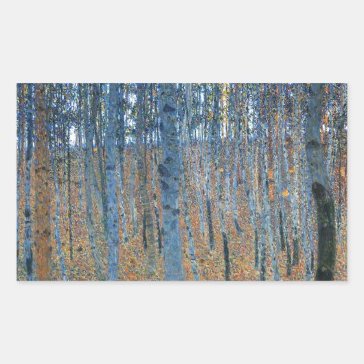 Sticker Rectangulaire Gustav Klimt Beech (Devant)