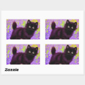 Sticker Rectangulaire Gustav Klimt Black Kitten (Feuille)