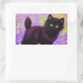 Sticker Rectangulaire Gustav Klimt Black Kitten (Sac)