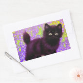 Sticker Rectangulaire Gustav Klimt Black Kitten (Enveloppe)