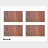 Sticker Rectangulaire Gustav Klimt Fir Forêt Tannenwald Arbres rouges (Feuille)