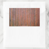 Sticker Rectangulaire Gustav Klimt Fir Forêt Tannenwald Arbres rouges (Sac)