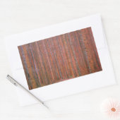 Sticker Rectangulaire Gustav Klimt Fir Forêt Tannenwald Arbres rouges (Enveloppe)
