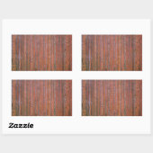 Sticker Rectangulaire Gustav Klimt Fir Forêt Tannenwald Arbres rouges (Feuille)