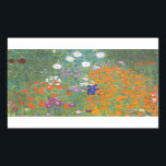 Sticker Rectangulaire Gustav Klimt Fleur Jardin Cottage Nature<br><div class="desc">Un beau tableau de jardin - c'est un tableau classique de Gustav Klimt,  appelé Cottage Garden,  ou Bauergarten,  1907,  qui est un gros plan d'un jardin fleuri,  un tableau floral coloré.</div>