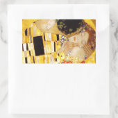 Sticker Rectangulaire Gustav Klimt La Peinture Classique Du Kiss (Sac)