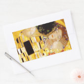 Sticker Rectangulaire Gustav Klimt La Peinture Classique Du Kiss (Enveloppe)