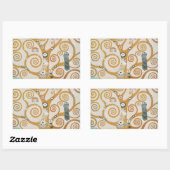 Sticker Rectangulaire Gustav Klimt The Tree of Life Art Nouveau (Feuille)