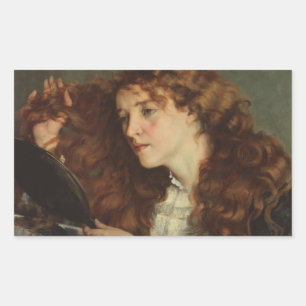 Sticker Rectangulaire Gustave Courbet - Jo, la belle irlandaise