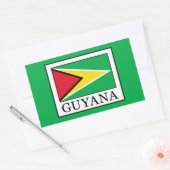 Sticker Rectangulaire Guyana (Enveloppe)