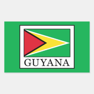 Sticker Rectangulaire Guyana