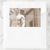Sticker Rectangulaire Gymnase Motivationnelle (Sac)