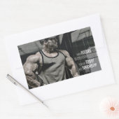 Sticker Rectangulaire Gymnase Motivationnelle (Enveloppe)
