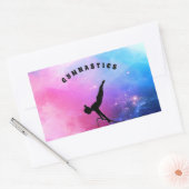 Sticker Rectangulaire Gymnastique Abstraite (Enveloppe)