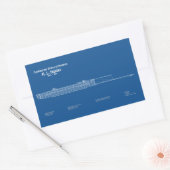 Sticker Rectangulaire H. L. Hunley - Plan directeur des navires (Enveloppe)