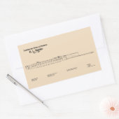 Sticker Rectangulaire H. L. Hunley - Plan directeur des navires SD (Enveloppe)