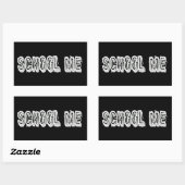 Sticker Rectangulaire H. Métal Translucide-Wht (Feuille)