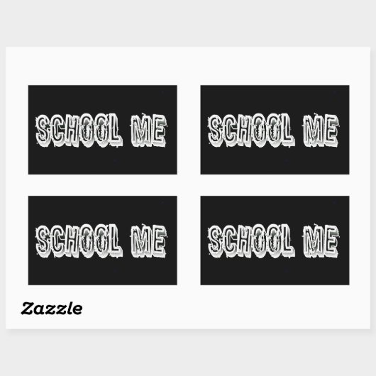 Sticker Rectangulaire H. Métal Translucide-Wht (Feuille)