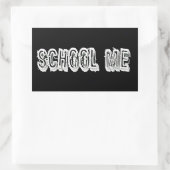 Sticker Rectangulaire H. Métal Translucide-Wht (Sac)