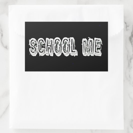 Sticker Rectangulaire H. Métal Translucide-Wht (Sac)