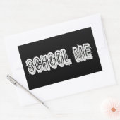 Sticker Rectangulaire H. Métal Translucide-Wht (Enveloppe)