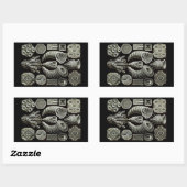 Sticker Rectangulaire Haeckel Négatif (Feuille)