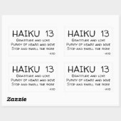 STICKER RECTANGULAIRE HAIKU 13 (Feuille)