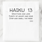 STICKER RECTANGULAIRE HAIKU 13 (Sac)