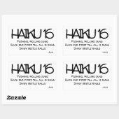 STICKER RECTANGULAIRE HAIKU 16 (Feuille)