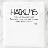 STICKER RECTANGULAIRE HAIKU 16 (Sac)