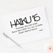 STICKER RECTANGULAIRE HAIKU 16 (Enveloppe)