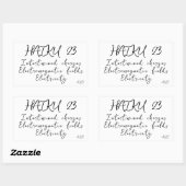 STICKER RECTANGULAIRE HAIKU 23 (Feuille)