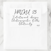 STICKER RECTANGULAIRE HAIKU 23 (Sac)