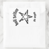 Sticker Rectangulaire Hail Seitan 1.1 (noir) (Sac)