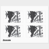 Sticker Rectangulaire Hakuna Matata Fish Art Imprimer (Feuille)