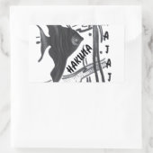 Sticker Rectangulaire Hakuna Matata Fish Art Imprimer (Sac)