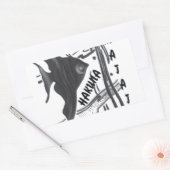Sticker Rectangulaire Hakuna Matata Fish Art Imprimer (Enveloppe)