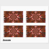 Sticker Rectangulaire Hakuna Matata Halloween Masque Kaleidoscope Abstra (Feuille)