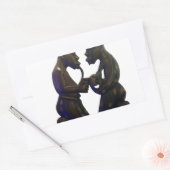 Sticker Rectangulaire Hakuna Matata S'amuser Old School est le meilleur (Enveloppe)