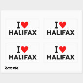 Sticker Rectangulaire Halifax Canada (Feuille)