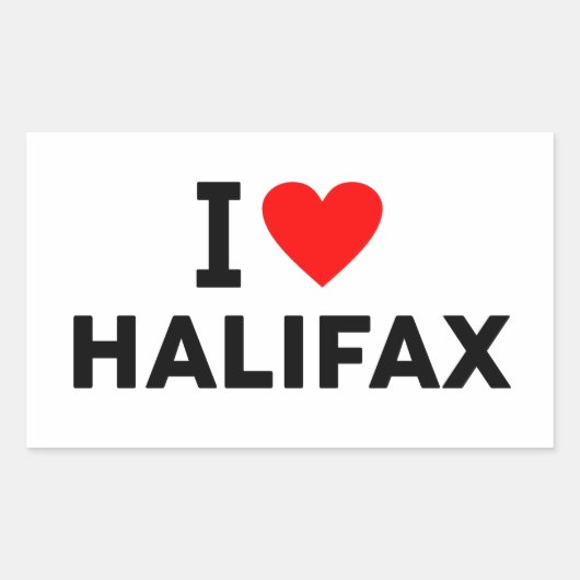 Sticker Rectangulaire Halifax Canada (Devant)
