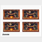 Sticker Rectangulaire Halloween (Feuille)