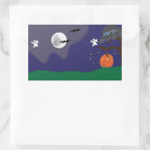Sticker Rectangulaire Halloween (Sac)