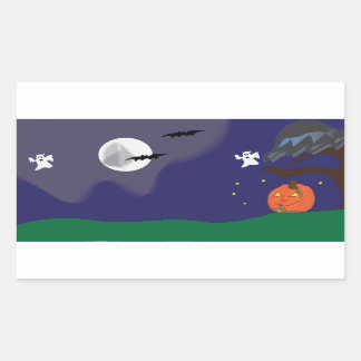 Sticker Rectangulaire Halloween