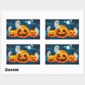 Sticker Rectangulaire Halloween (Feuille)